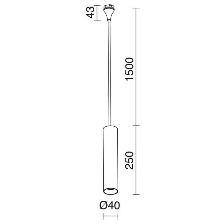 Colgante DUBE LED 9,2W 945lm 3000K Ng INDELUZ 796B-L3110I-02