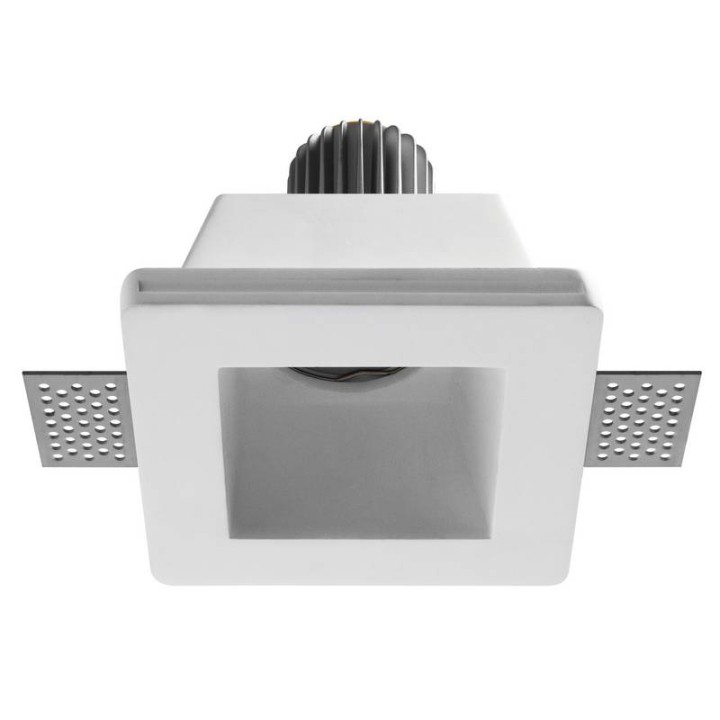 Empot.yeso LEN GU10 MR16 50W Blanco INDELUZ 798A-G21X1B-01