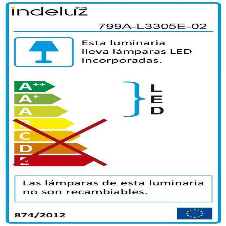 Proyector SNAP LED 4,8W12V DC 504lm 4000K Ng INDELUZ 799A-L3305E-02