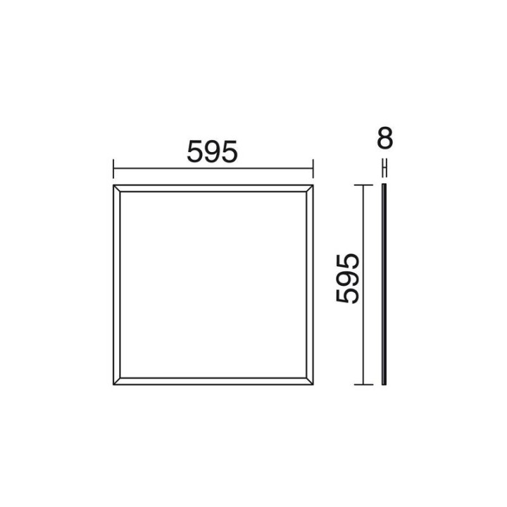 Panel SPLAT LED 42W 3700lm 3000K DALI Bl INDELUZ 804A-L31RDB-01
