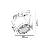 Luminaria Sup BUIS LED 35W 3430lm 4000K Gris INDELUZ 805C-L3335A-03