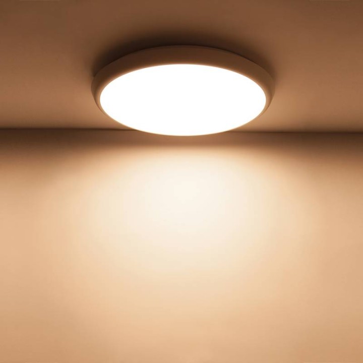 Plafón IP54 Cambio Color VALGUS LED 18W Bl INDELUZ 806A-L5218B-01