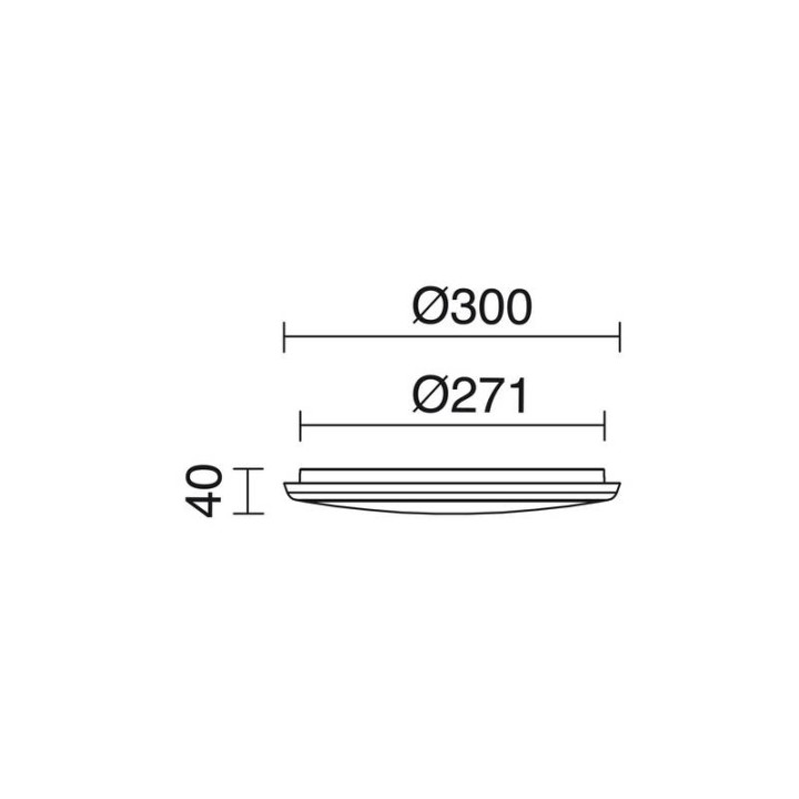 Plafón IP54 Cambio Color VALGUS LED 18W Bl INDELUZ 806A-L5218B-01