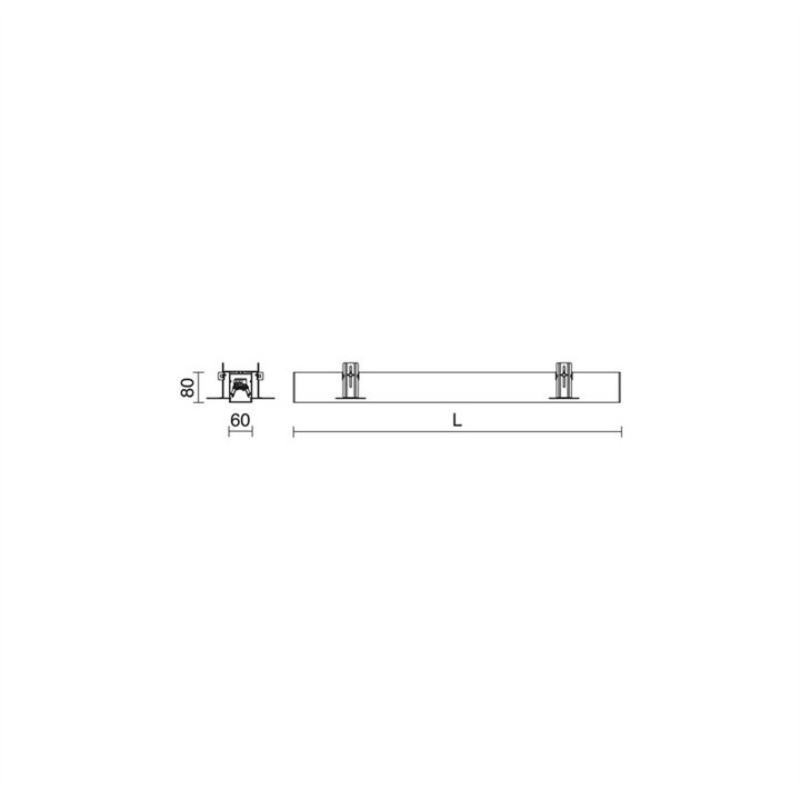 Trimless FENIX LED 39W 4615Lm 3000K Gr INDELUZ 808I-L3139B-03