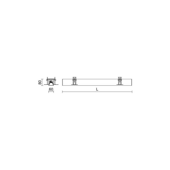 Trimless FENIX LED 39W DALI 4000K Bl INDELUZ 808I-L33RDB-01