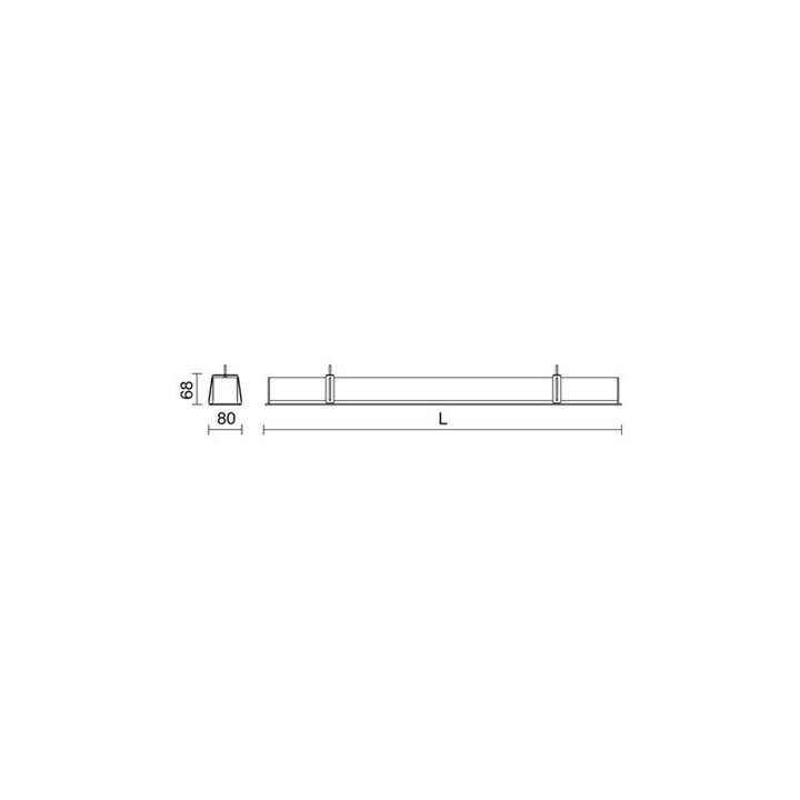 Lámpara empotrable FENIX IP20 LED 23W 2755Lm 3000K Gr INDELUZ 808M-L3123B-03