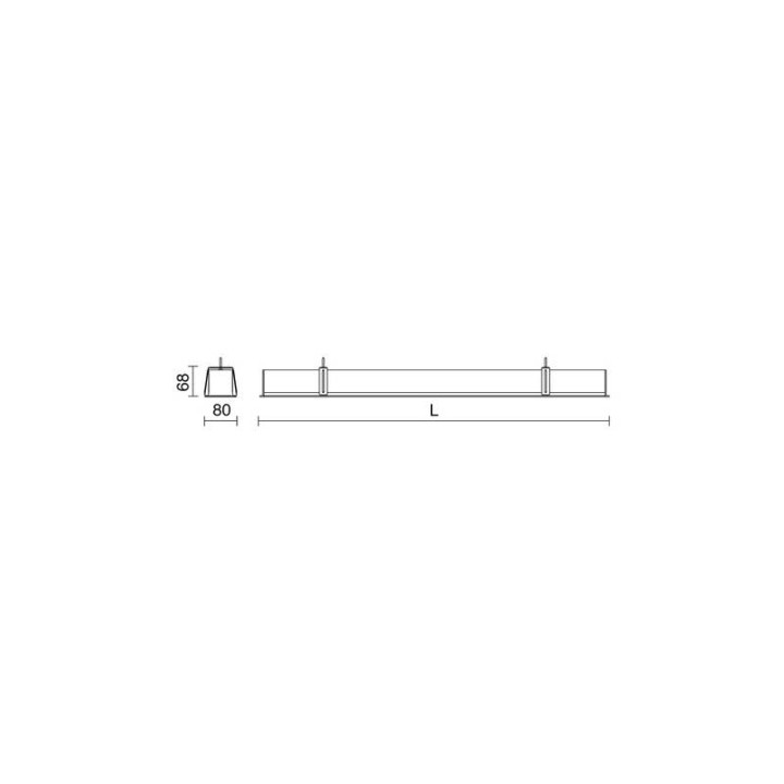 Lámpara empotrable FENIX LED 32W 3920LmDALI 3000K Bl INDELUZ 808N-L31RDB-01