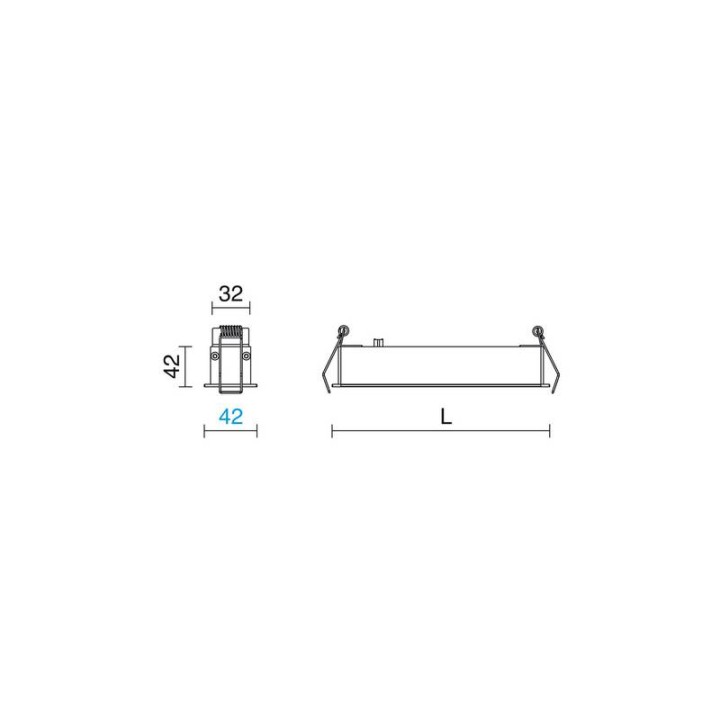 Lámpara empotrable SIGMA LED 25W 2655lm DALI 4000K Bl. INDELUZ 809E-L33RDB-01