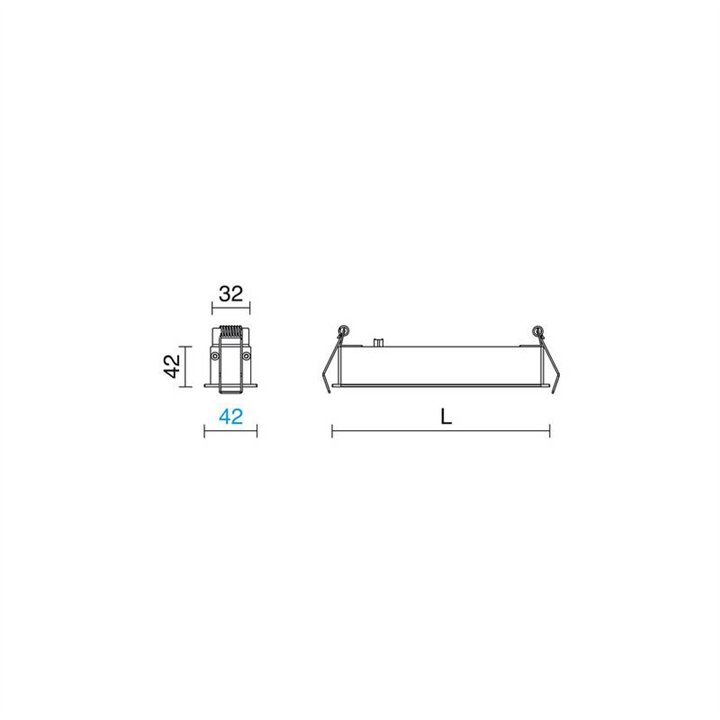Lámpara empotrable SIGMA LED 25W 2655lm DALI 4000K Gr. INDELUZ 809E-L33RDB-03