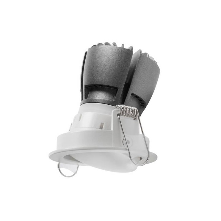 NOK1 Lámpara empotrable basculante LED 12,8W 3000K 1430LM Bl INDELUZ 823A-L3113B-01