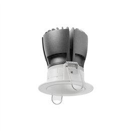 NOK1 Lámpara empotrable PUSH LED 12,8W 3000K 1430LM Bl INDELUZ 823E-L31R1B-01