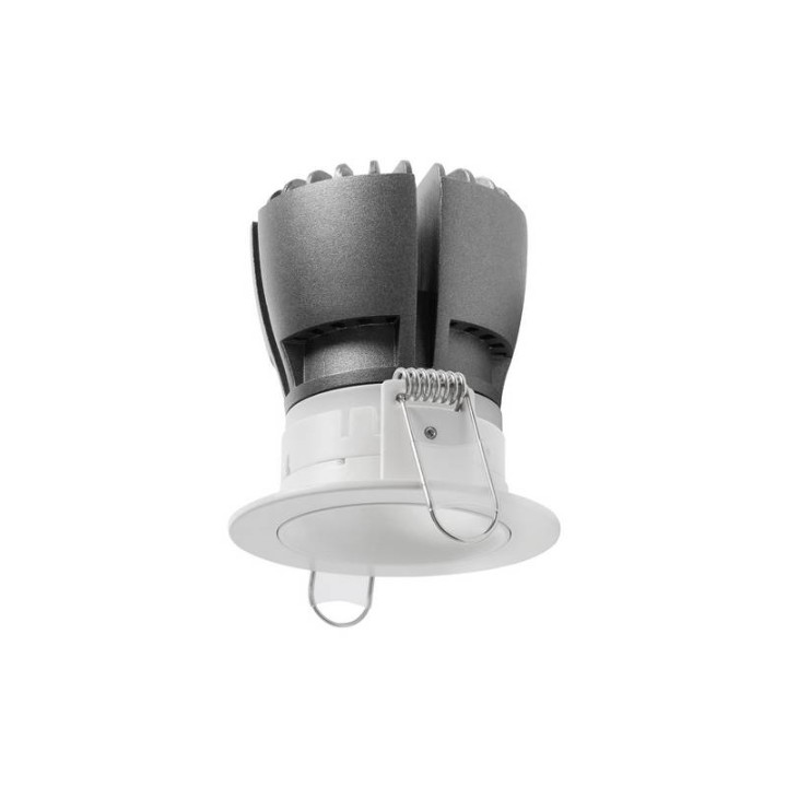 NOK1 Lámpara empotrable PUSH LED 12,8W 3000K 1460LM Bl INDELUZ 823E-L33R1B-01