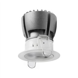 NOK1 Lámpara empotrable fijo. LED 12,8W 3000K 1460LM Bl INDELUZ 823F-L3313B-01