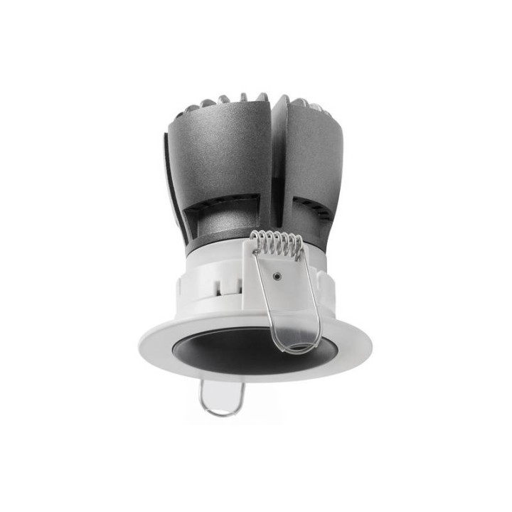 NOK1 Lámpara empotrable PUSH LED12,8W 3000K 1430LM Bl INDELUZ 823H-L31R1B-01