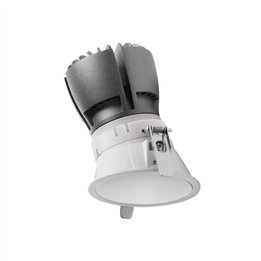 NOK2 Lámpara empotrable LED 12,8W 3000K 1430LM Bl INDELUZ 824A-L3113B-01