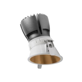NOK2 Lámpara empotrable LED 12,8W 3000K 1460LM Bl INDELUZ 824C-L3313B-01