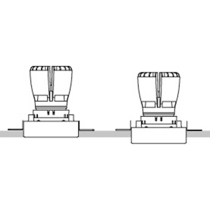 NOK2T Lámpara empotrable TRIM.LED 12,8W 3000K 1460LM Bl INDELUZ 830F-L3307B-01