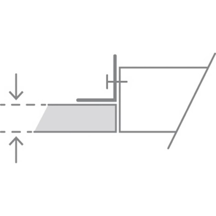 NOK3T Lámpara empotrable TRIMLESSLED12,8W4000K1460LM Bl INDELUZ 831F-L3313B-01