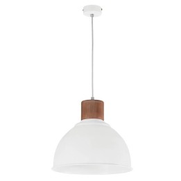 Lámpara colgante LÍRICA IP20 E27 60W Blanco EXO 844A-G05X1A-01