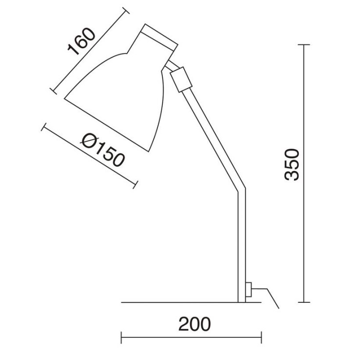 Lámpara de sobremesa VALAN IP20 60W Blanco EXO 846C-G05X1A-01