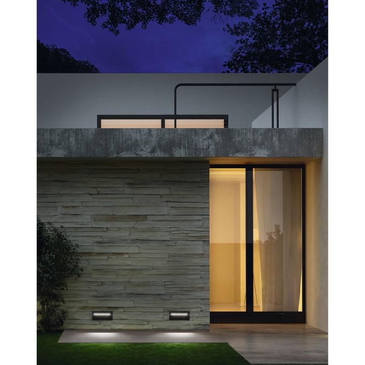 Aplique de Exterior ABAR IP54 LED 7W 650lm 3000k Blanco DOPO 847A-L0107B-01