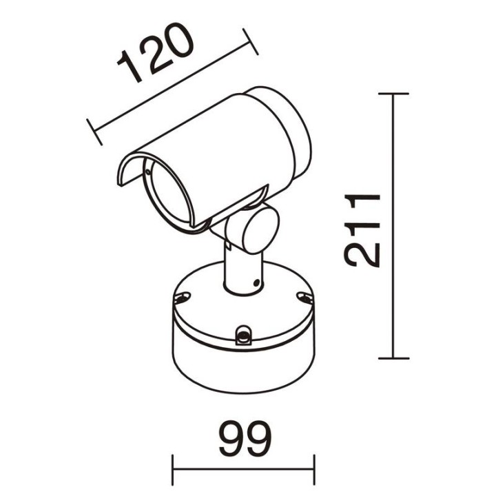 Proyector para exterior NAGORE IP65 LED 10W 612lm 3000K Antracita DOPO 851A-L3110B-04