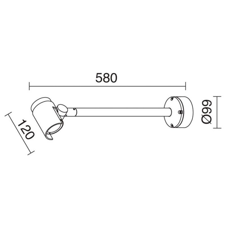 Proyector para exterior NAGORE IP65 LED 10W 612lm 3000K Antracita DOPO 851B-L3110B-04