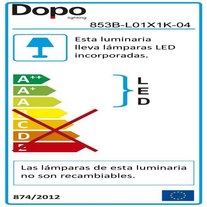 Baliza Solar SOLEI IP54 LED 3,5W 300lm Antracita DOPO 853B-L01X1K-04