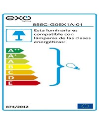 Lámpara de sobremesa DIAGONAL IP20 E27 (Ø45) máx.13W Blanco EXO 855C-G05X1A-01
