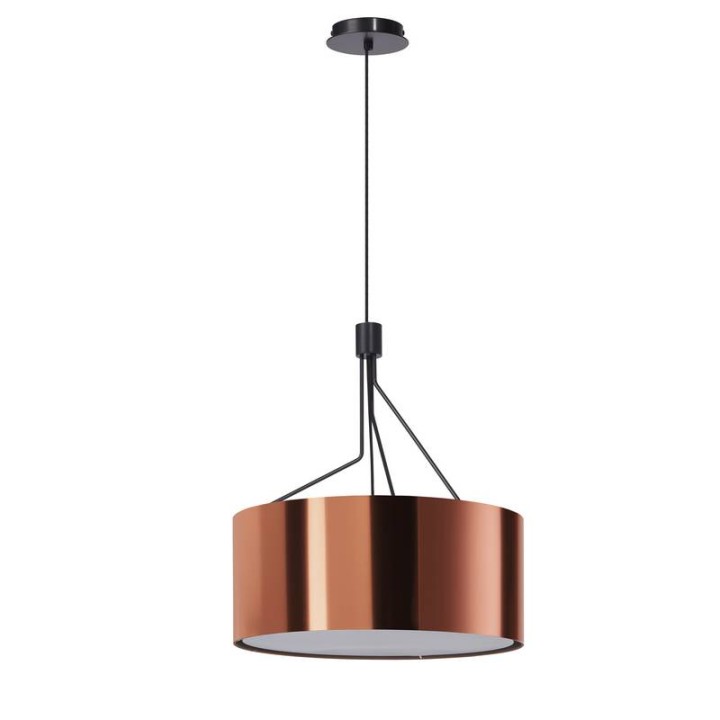 Lámpara colgante DIAGONAL IP20 E27 máx. 13W Negro EXO 855D-G05X1A-02