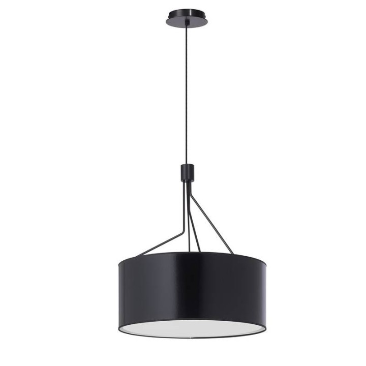 Lámpara colgante DIAGONAL IP20 E27 máx. 13W Negro EXO 855D-G05X1A-02