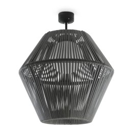Lámpara Colgante para exterior IP55 E27  LED Ø56cm- separ. H15cm Ratán Grafito CRISTHER 857D-G05X1A-58