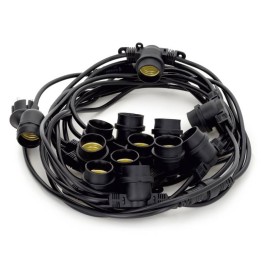 Lámpara Colgante para exterior decorativa PORTOFINO IP65 Negro DOPO 858A-G05X1B-02