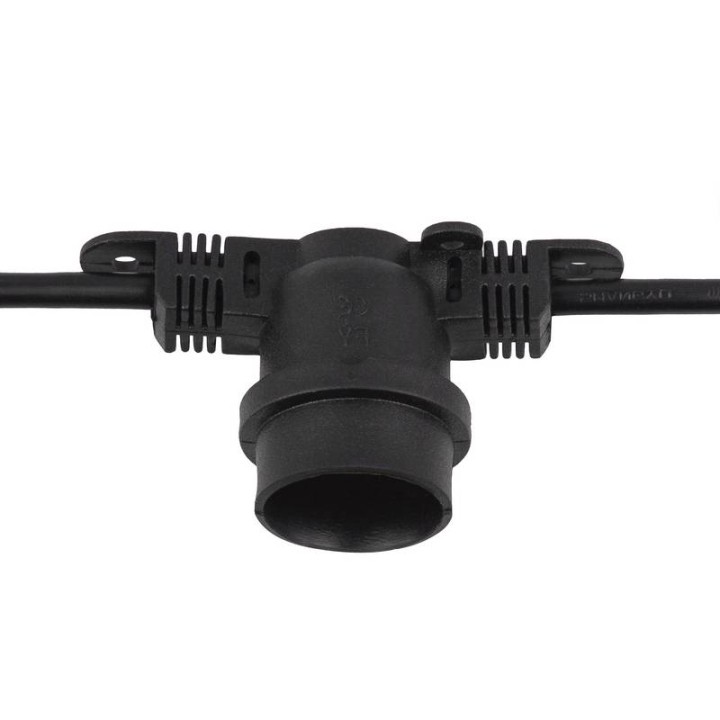 Lámpara Colgante para exterior decorativa PORTOFINO IP65 Negro DOPO 858A-G05X1B-02