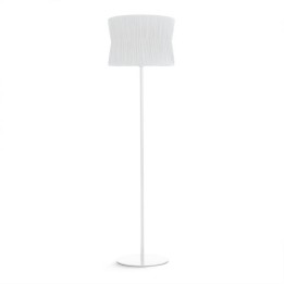 Pie de salón CORA E27 60W Blanco Encintado blanco EXO 859B-G05X1A-01-RA