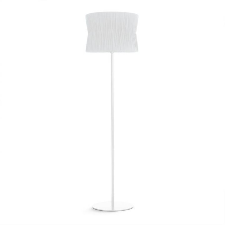 Pie de salón CORA E27 60W Blanco Encintado blanco EXO 859B-G05X1A-01-RA