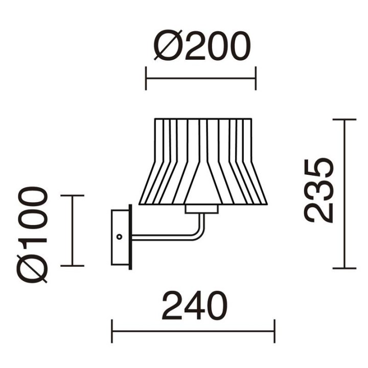 Aplique CORA E27 40W Blanco Encintado blanco EXO 859D-G05X1A-01-RA