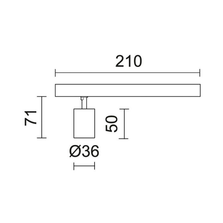 Proyector GRETA LED 6,5W 3000K 650lm 27º Blanco INDELUZ 860A-L3907V-01