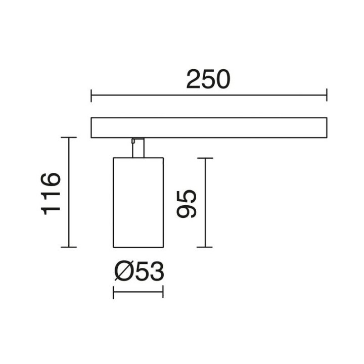 Proyector GRETA LED 21W 3000K 2350lm 30º Negro INDELUZ 860E-L3921V-02