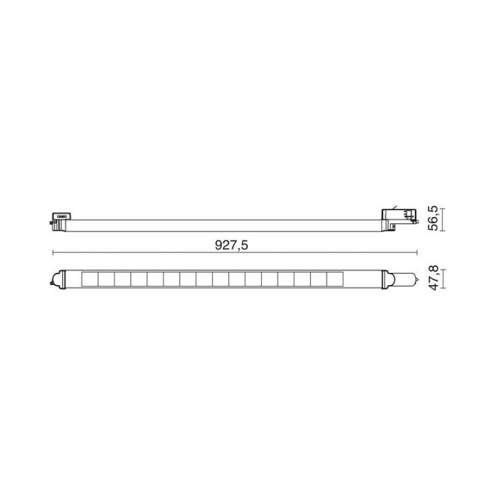 Proyector lineal CARLO LED 48,5W 4000K 85x85º Blanco INDELUZ 861B-L3349A-01