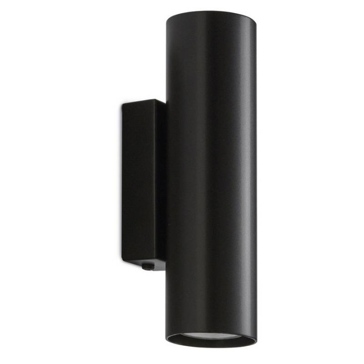 Aplique de pared TANIA IP20 2x GU10 máx. 50W Negro EXO 906A-G21X1A-02