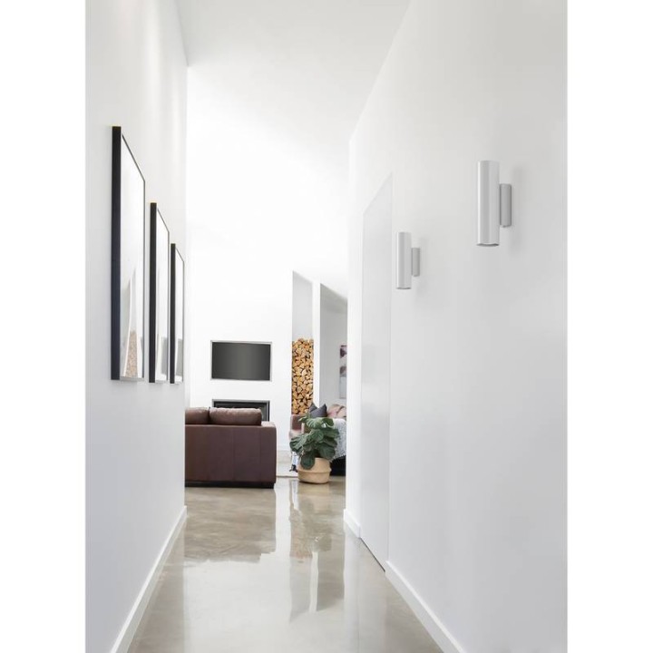 Aplique de pared TANIA IP20 2x GU10 máx. 50W Negro EXO 906A-G21X1A-02