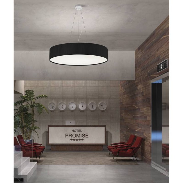 Lámpara colgante VORADA IP20 LED SMD 25W 3540lm 3K Encintado blanco EXO 908E-L0125B-RA