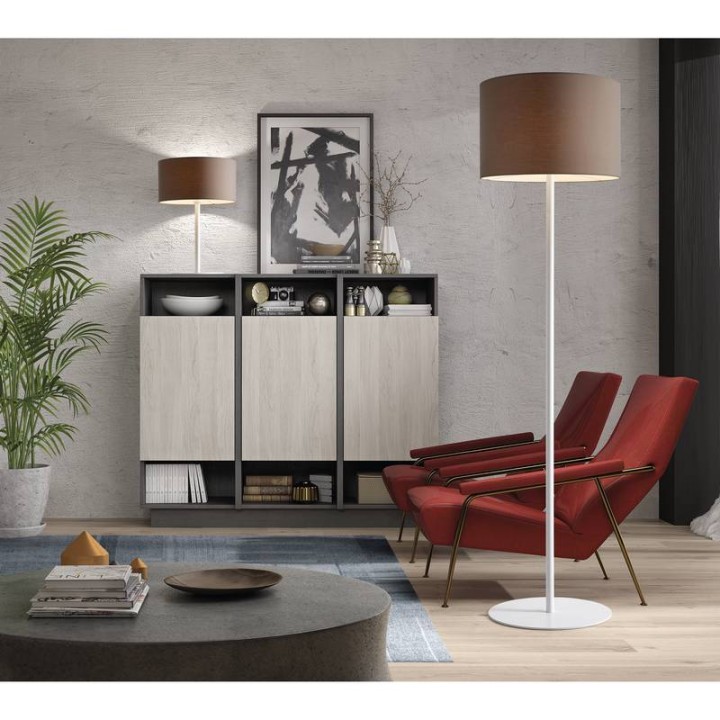 Pie de salón AMSTERDAM IP20 E27 máx. 60W Blanco EXO 909A-G05X1A-01
