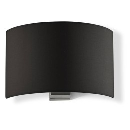 Aplique de pared AMSTERDAM IP20 E27 (Ø45) máx. 40W Algodón negro EXO 909C-G05X1A-35-CB