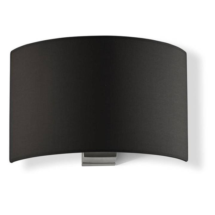 Aplique de pared AMSTERDAM IP20 E27 (Ø45) máx. 40W Algodón negro EXO 909C-G05X1A-35-CB