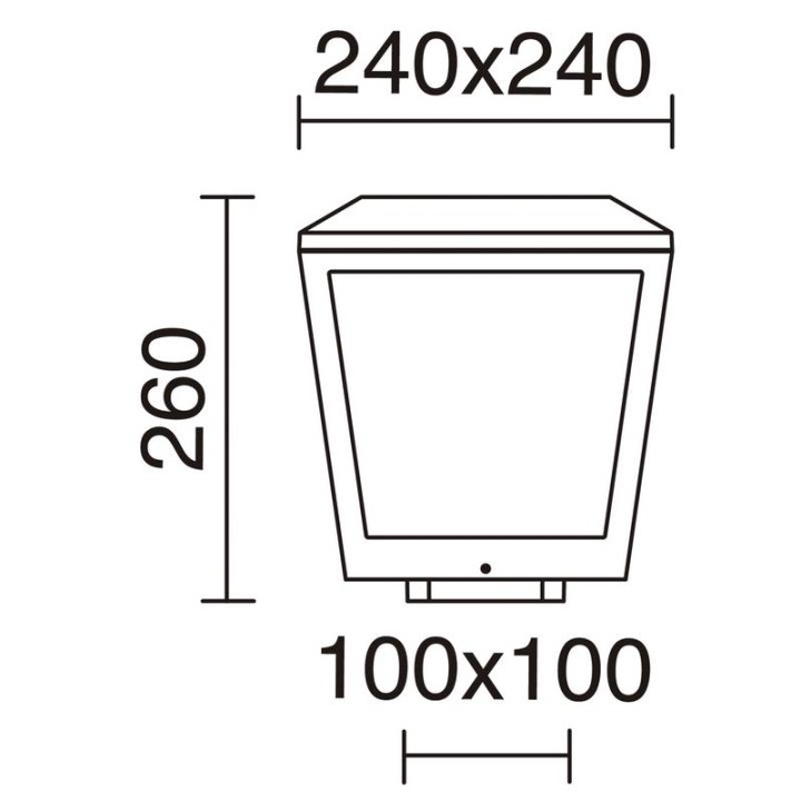 Baliza BLED IP 54 LED 18W 1118Lm 3000K Antracita DOPO 911A-L0118A-04