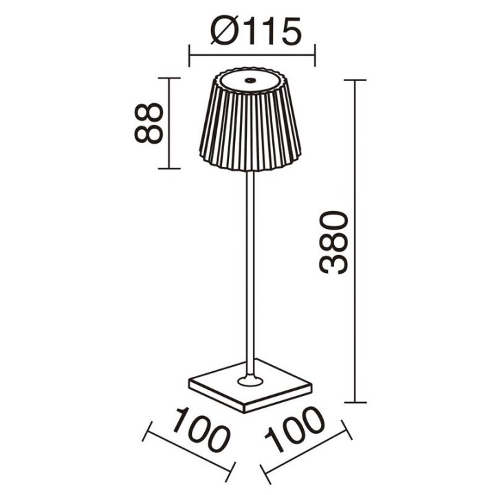 Lámpara Portátil de exterior LITTA IP54 LED 2.20W 200Lm 3000K Blanco DOPO 914A-L0103L-01