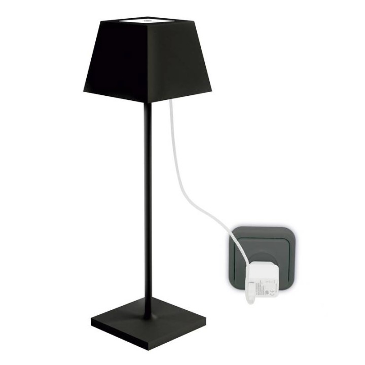 Lámpara Portátil de exterior LITTA IP54 Push LED 2.20W 231Lm 3000K Negro DOPO 914B-L0103L-02