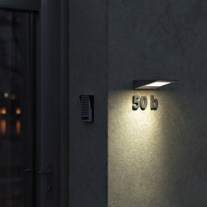 Aplique de Exterior de pared COMO IP 54 LED 2.20W 231Lm 3000K Antracita DOPO 916B-L0103K-04